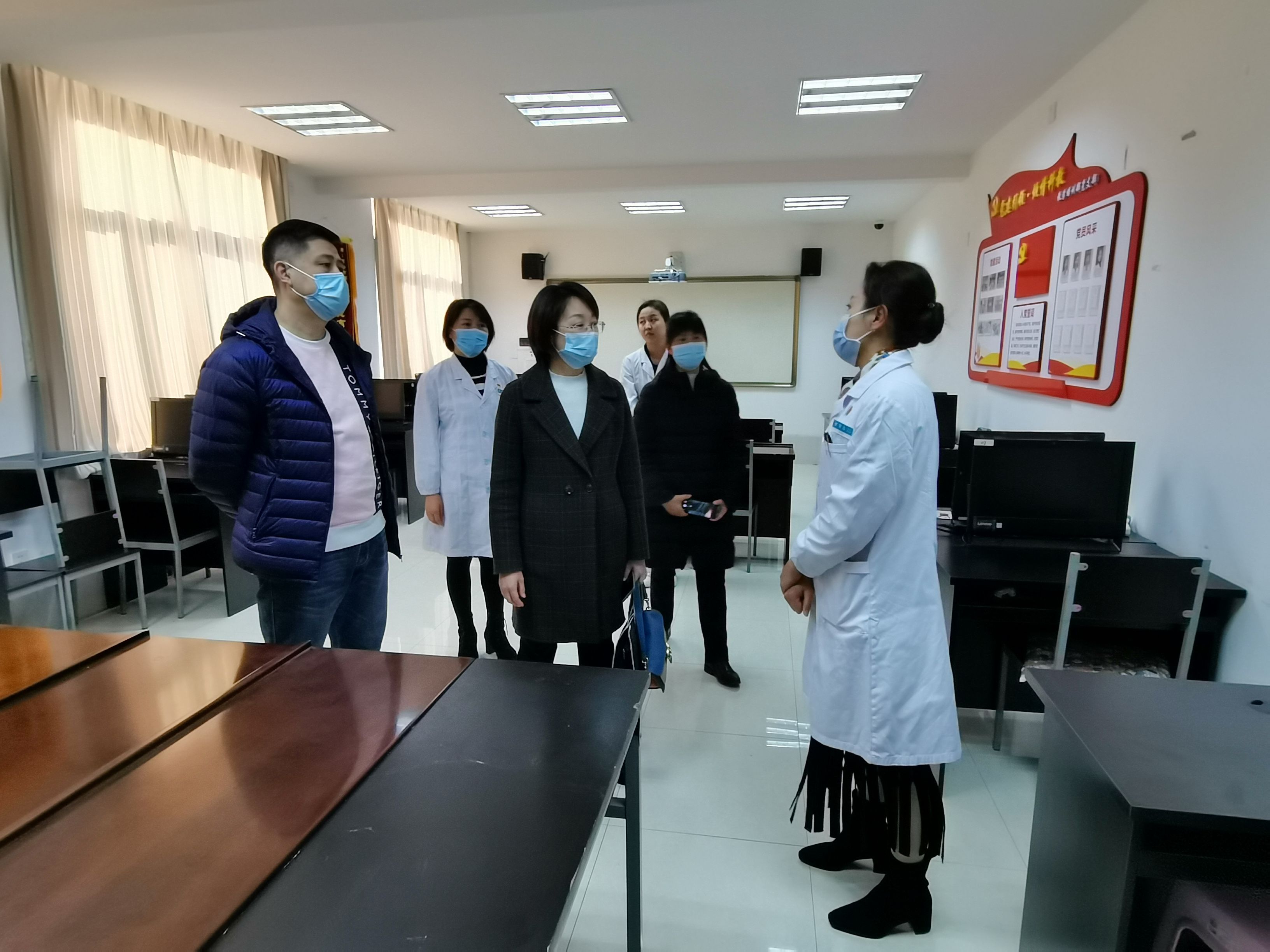 太乙路街道办莅临我院进行2021年度省级以上文明单位实地检查测评 太乙路街道办莅临我院进行2021年度省级以上文明单位实地检查测评