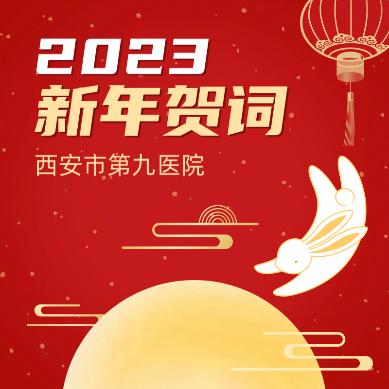 西安市第九医院二〇二三年新年贺词 西安市第九医院二〇二三年新年贺词